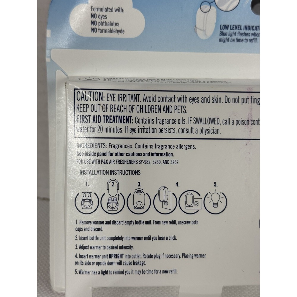 Febreze Fade Deny Plug In‎ Refills 3 Pack Variety Mountain Ocean Ember - Picture 6 of 6